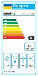 Витяжка Interline GOLF BK A/60/PB/GL/T - мініатюра 13