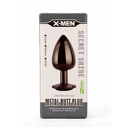 Анальна пробка Secret Shine Black Jewell, 9,5 см (чорний) - мініатюра 5