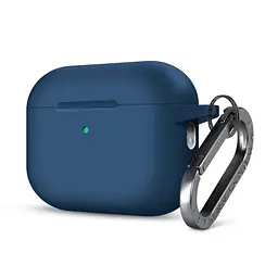 Силіконовий чохол для навушників Apple AirPods Pro 2 2022, Hang Case, синій, ультратонкий захисний кейс товщиною 2 мм, захист від подряпин, пилу та ударів, компактний, з карабіном для кріплення, ArmorStandart (ARM68598)