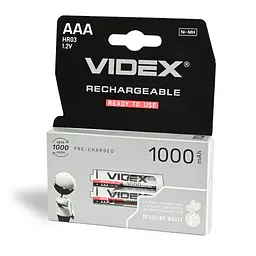 Акумулятори Videx HR03/AAA 1000mAh double blister/2шт VIDEX (23336-000)