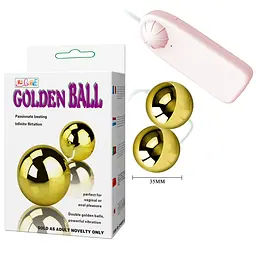 Вагінальні кульки LyBaile Golden Ball, 3.5 см, золотистий - мініатюра 11