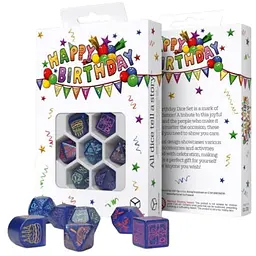 Набір кубиків Happy Birthday Dice Set: Streamers , 7 шт. (RHPB01)
