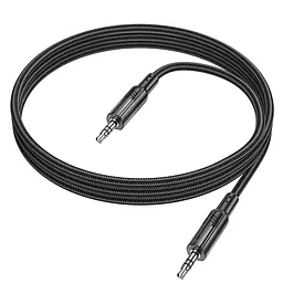Кабель Hoco UPA27 Spirit transparent AUX audio cable Black - мініатюра 3