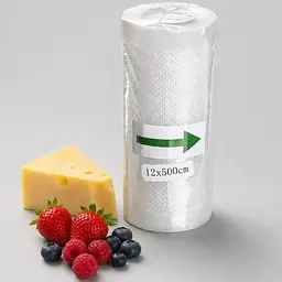 Пакети для вакууматора Yiwu 12х500 см в рулоні рифлені прозорі для продуктів