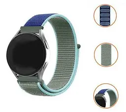 Ремінець нейлоновий на липучці для смарт-годинника BeWatch Samsung 20 мм Khaki (1011346.2UW) - мініатюра 6