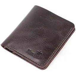 Чоловіче шкіряне портмоне SHVIGEL 9,3х9,5х1,3 см acs0022801