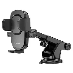 Автомобільний тримач для телефону Borofone BH60 Dainty center console car holder чорний - мініатюра 4
