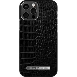 Протиударний чохол iDeal of Sweden Atelier MagSafe для iPhone 12 Pro (6.1") Neo Noir Croco
