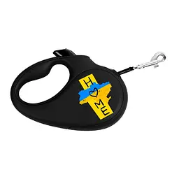 Повідець-рулетка для собак Waudog R-leash малюнок Дім M до 25 кг 5 м