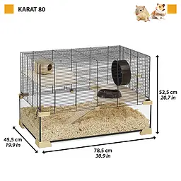 Клітка Ferplast Cage Karat 80 для маленьких гризунів - мініатюра 2