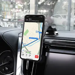 Автотримач для телефону магнітний HOCO CA45A на присосці Чорний - мініатюра 6