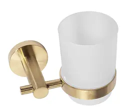 Склянка для зубних щіток Rea 322233 brushed gold REA-77087, Золотий - мініатюра 3