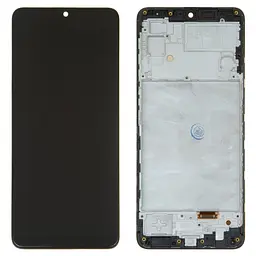 Дисплей Samsung M225 Galaxy M22, чорний, з рамкою, Original (PRC), original glass