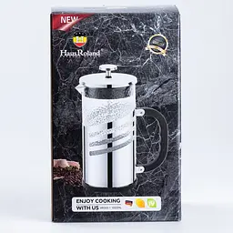 Заварник френч-прес Haus Roland HR-505-5 Black 1л - мініатюра 6