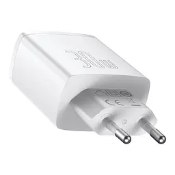 Мережевий зарядний пристрій Baseus Compact Quick Charger 2U+C 30W White [CCXJ-E02] [73374] - мініатюра 3