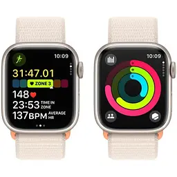 Смарт годинник Apple Watch Series 9 GPS 41mm Starlight Aluminum Case w. Starlight S. Loop (MR8V3) - мініатюра 4