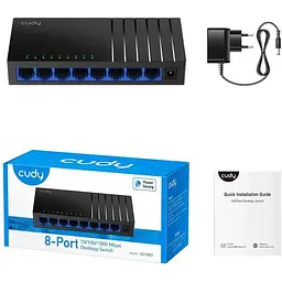 Комутатор Cudy GS108D, 8 портовий Gigabit Desktop Switch (GS108D)