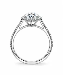 Золота каблучка Jewellery Continent з діамантом 1,00 ct огранки "Груша" 14.5 (К-0940) - мініатюра 2