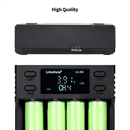 Зарядний пристрій Liitokala Lii-S4, 4 канала, Ni-Mh/Li-ion/LiFePo4, USB, LCD, Box - мініатюра 12