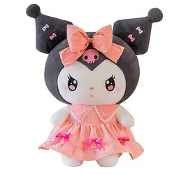М'яка іграшка куромі плюшева з аніме в рожевій сукні 40 см Hello Kitty det0018859