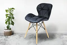 Крісло JUMI Scandinavian Design (еко-шкіра) Black - мініатюра 1