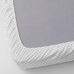 Набір простирадл на резинці Cosas Pink Zigzag & Dots 60х120х12 см (SetSheet_ZigPinkGrey_DropWGrey_120x60) - мініатюра 7