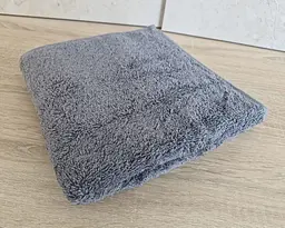 Рушник турецький махровий однотонний Gulcan 50х90 сірий Grey щільність 480 г/м2 петля 16/1 - мініатюра 3