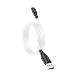 Кабель Avantis AC-87i Silicone USB – Lightning- чорно-білий - мініатюра 4