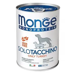 Паштет Monge Dog Solo з індичкою для собак усіх порід 400 гр