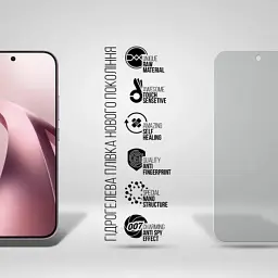 Плівка захисна Armorstandart Anti-spy hydrogel Xiaomi 17T 5G (ARM90949) - миниатюра 2