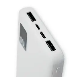 Павербанк 10000 mAh белый портативное зарядное устройство power bank для телефона 2.1А Kensa KP-64 - миниатюра 6