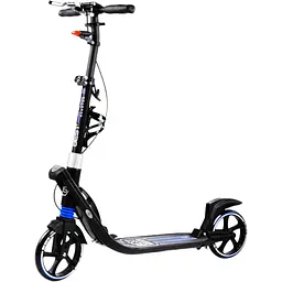 Самокат Best Scooter складаний 64х16х93-103 см Чорно-блакитний 000231311