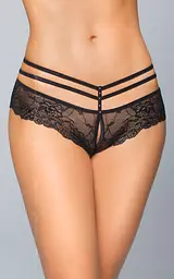 Жіночі стрінги Softline Tongs 2476, M/L (чорний)