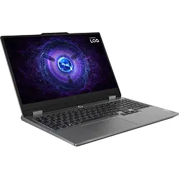 Ноутбук Lenovo 15.6 LOQ 15IRX9 FHD IPS/Intel i5-13450HX/16GB/1TB/RTX 4050/DOS/Luna Gray (83DV01F0RA) - мініатюра 2