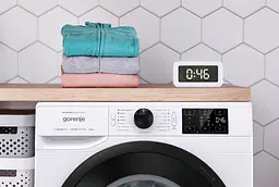 Пральна машина Gorenje фронтальна 8 кг 1400 A+++ 55 см дисплей пара інвертор білий - мініатюра 3