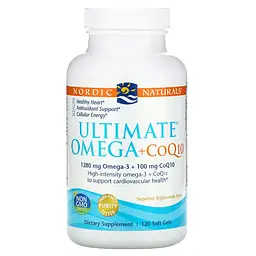 Жирні кислоти Nordic Naturals Ultimate Omega + CoQ10 120 капсул - мініатюра 3