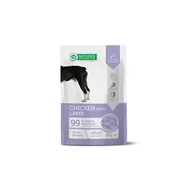 Вологий корм для собак із куркою та ягнятиною мульті-користь Nature’s Protection Multi-benefit, Chicken, 100г
