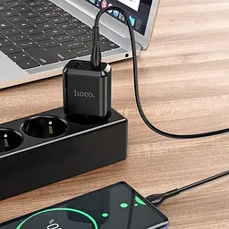 Зарядний пристрій 220В 2 USB з кабелем Hoco N7 Speedy - мініатюра 8