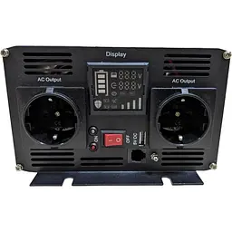 Автомобільний інвертор Pulsepad PSW-1200 12V 1200W Pure Sine Wave [111703] - мініатюра 2