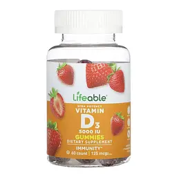 Вітамін D Lifeable 5,000 IU (Vitamin D Adult) - 60 gummies