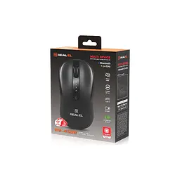 Мишка REAL-EL RM-450W Wireless/Bluetooth Black/Gray (EL123200046) - мініатюра 10