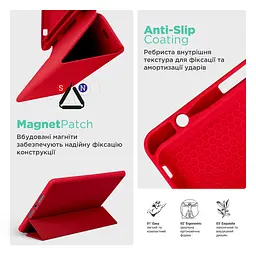 Чехол ArmorStandart Smart Fold Pen для iPad 10.2 (2021/2020/2019) Red (ARM74932) - мініатюра 7