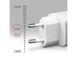 Мережевий зарядний пристрій AXAGON 65 W White (ACU-DPQ65W) - мініатюра 3