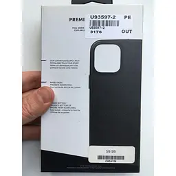 Оригінальний шкіряний чохол Decoded Leather Case для Apple iPhone 12 Pro (6.1") Black - мініатюра 6