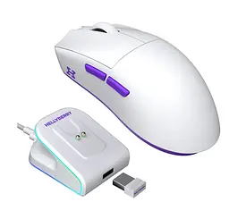 Ігрова миша HATOR HM-47 Wireless Hellyberry ESports Gaming 12000dpi 35G White-Violet - мініатюра 2