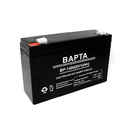 Акумуляторна батарея 6В 12А акумулятор AGM 6v 12A BAPTA 6В 12Ач