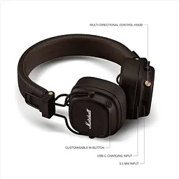 Bluetooth-гарнітура Marshall Major V Brown (1006834) - мініатюра 5
