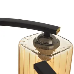Люстра стельова Brille в спальню E27 60W BK (LK-654C/5) - мініатюра 3