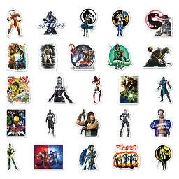 Стікерпак Мортал Комбат Набір наклейок GeekLand Mortal Kombat 50 штук - мініатюра 3