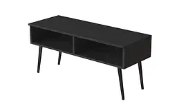 Тумба під ТВ Невада Ferrum-decor 45x100x38 Чорний метал ДСП Сосна Кембра 16 мм (FRD-106720) - мініатюра 4